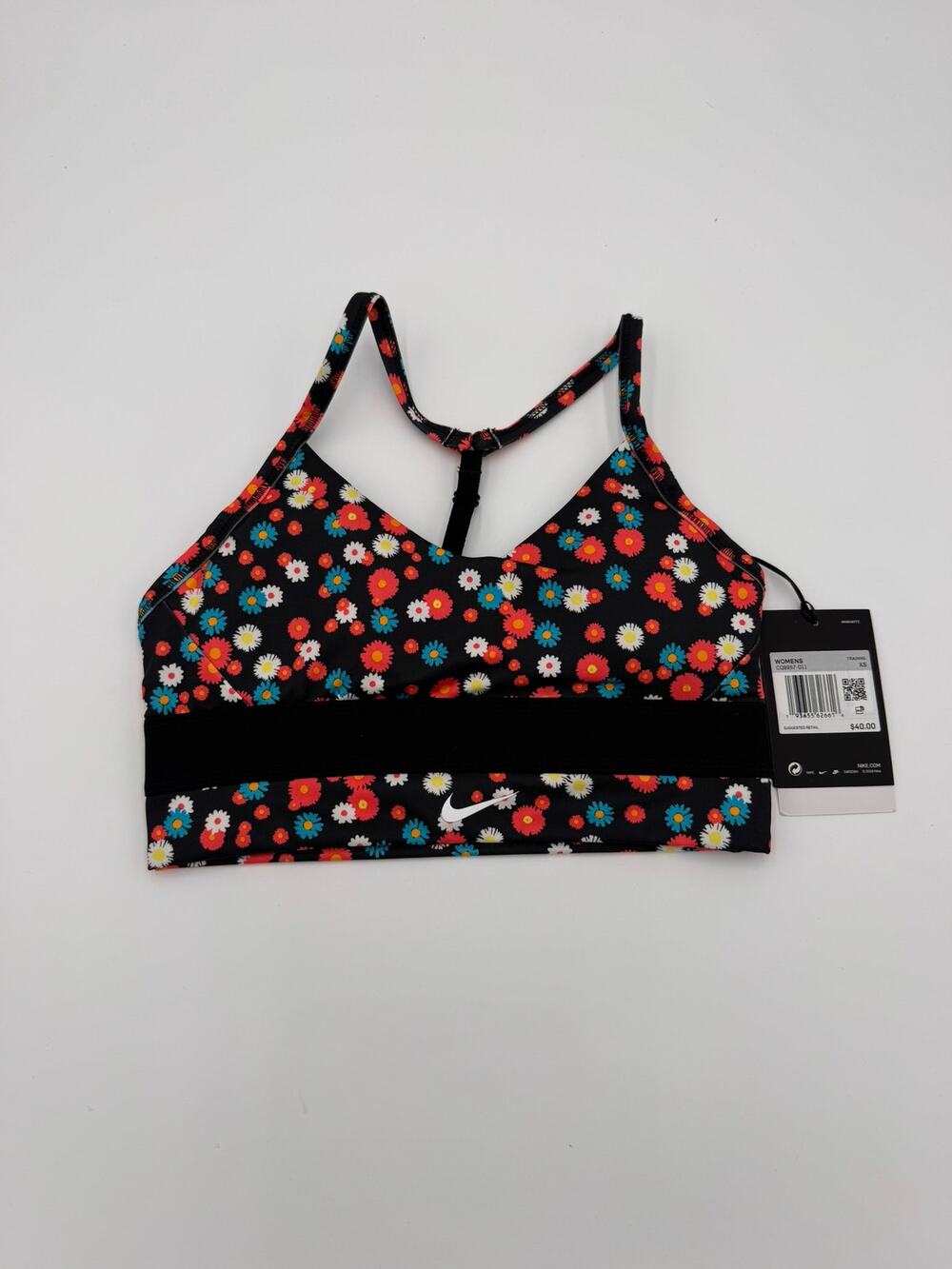 New Nike Indy Longline Light-Support Padded Sports Bra X-SMALL